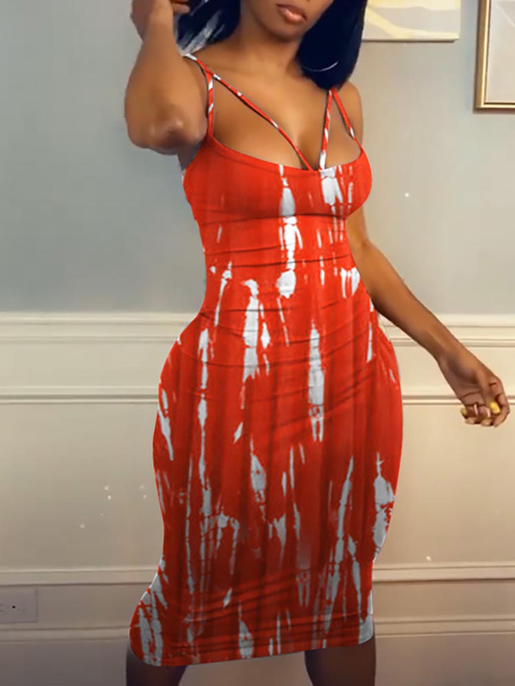 Tie Dye Midi Dress - View 8 | Lwiis