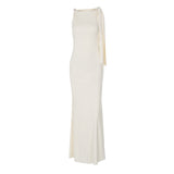 One Shoulder Column Dress - View 16 | Lwiis
