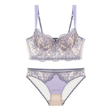 New Embroidered Flower Lace Sexy Lingerie Set