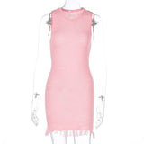 Metallic knit hip dress - View 6 | Lwiis