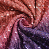 Purple sequin mini dress with strapless neckline - View 8 | Lwiis
