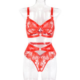 New Mesh Lace Stitching Sexy Lingerie Set