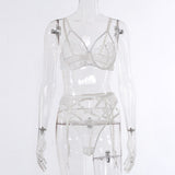 Sexy Lace Perspective Lingerie Set