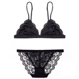 Lace Sexy No Wire Ultra Thin Breathable Lingerie Set