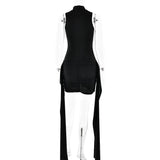 Mock neck ruched dress - View 11 | Lwiis