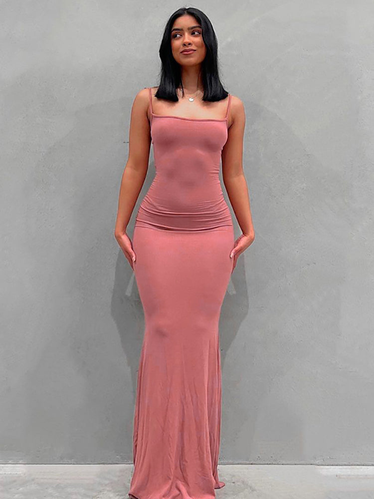 Spaghetti strap maxi dress - View 12 | Lwiis