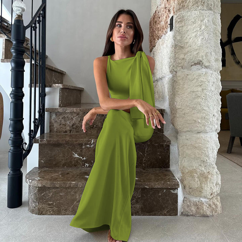 One Shoulder Column Dress - View 11 | Lwiis