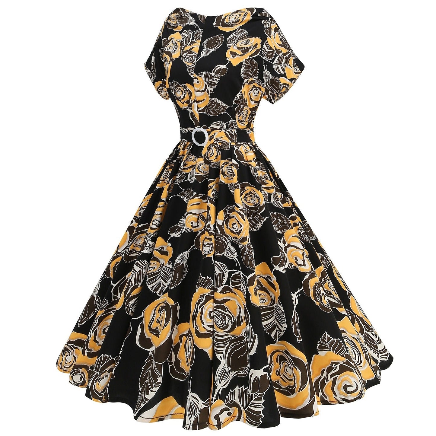 Polka dot off-shoulder maxi dress - View 9 | Lwiis