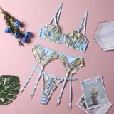 Banana Embroidery Lace Sexy Lingerie Set