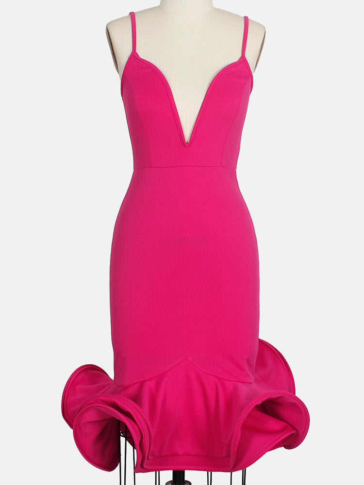Spaghetti Strap Flare Dress - View 15 | Lwiis