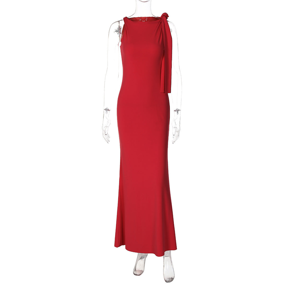 Elegant one shoulder formal gown - View 14 | Lwiis