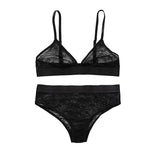 Sexy Lace Ultra-Thin Transparent Sexy Lingerie Set