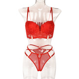 New Lace Stitching Sexy Lingerie Set