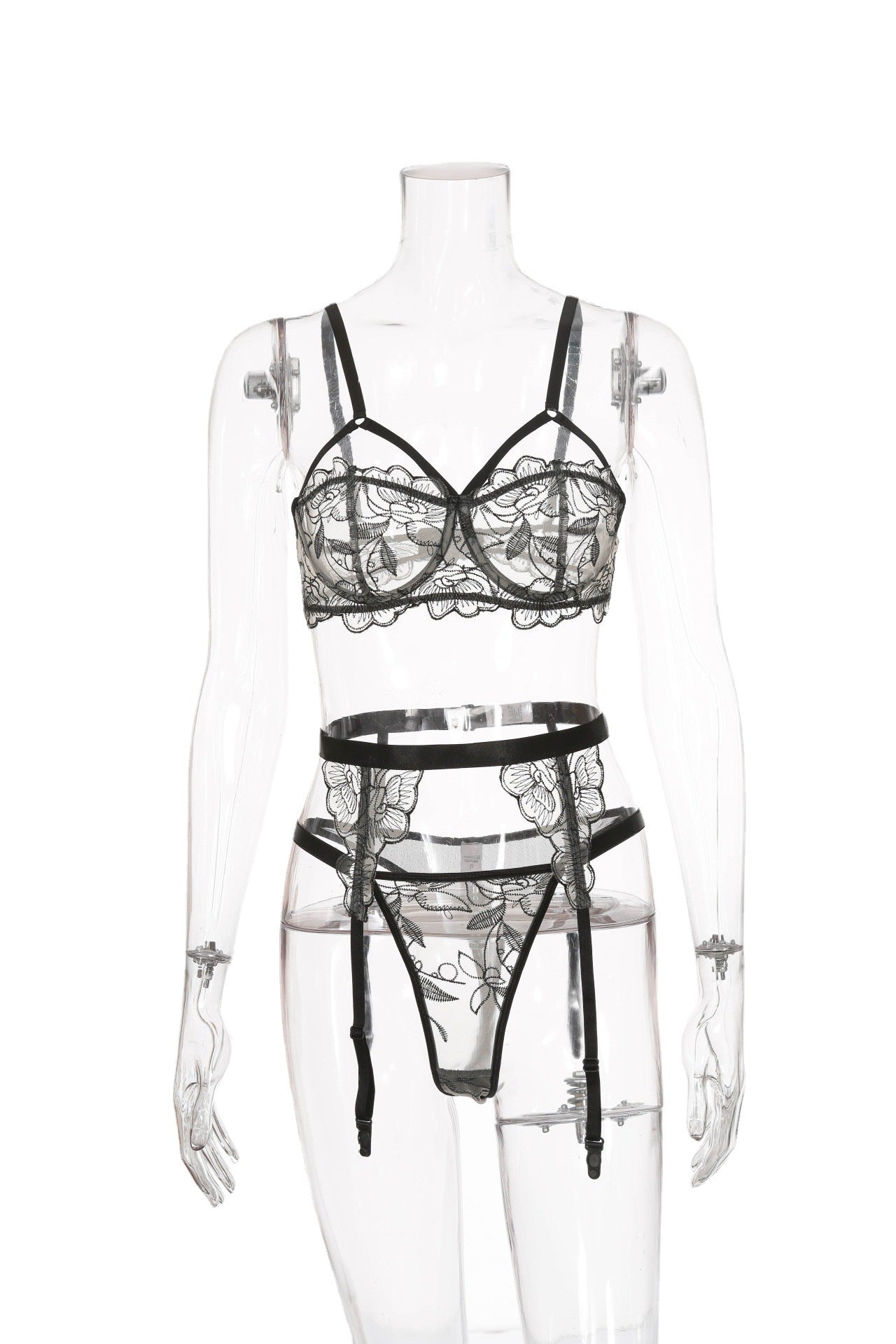 Sexy Lace Perspective Eyelashes Sexy Lingerie Set
