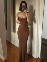 Spaghetti strap maxi dress - View 8 | Lwiis