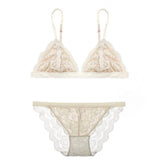 Lace Sexy No Wire Ultra Thin Breathable Lingerie Set