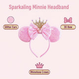 Princess Crown Mouse Ears Headband - View 6 | Lwiis