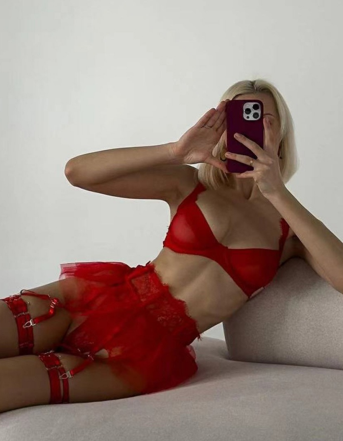 Sexy Lace Trim Erotic Lingerie Set