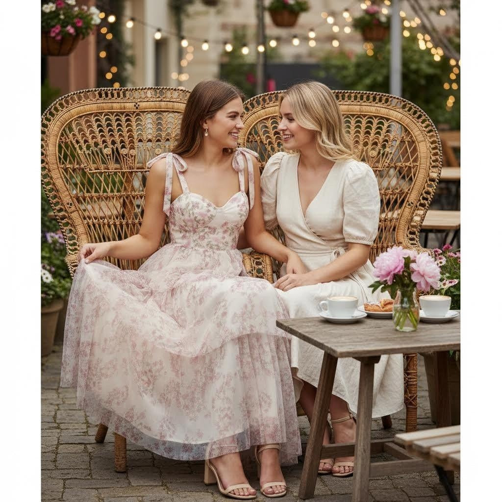 Floral Tiered Maxi Dress - View 7 | Lwiis