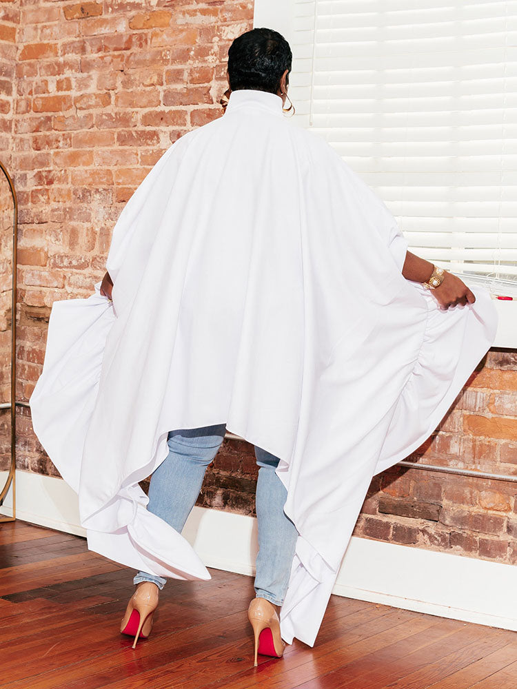 Oversized Batwing Shirt Dress - View 20 | Lwiis