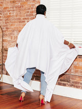 Oversized Batwing Shirt Dress - View 20 | Lwiis