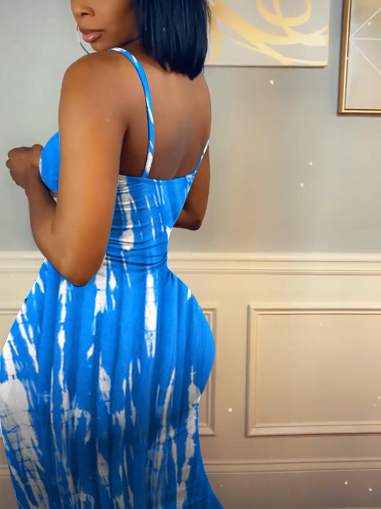 Tie Dye Midi Dress - View 15 | Lwiis