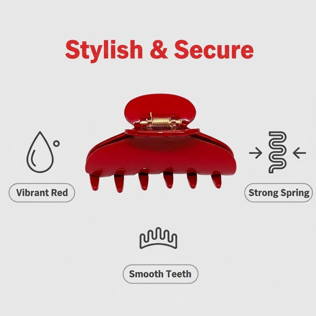 Large hair claw clip in a classic design - View 6 | Lwiis