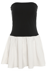 Strapless A-line mini dress - View 7 | Lwiis