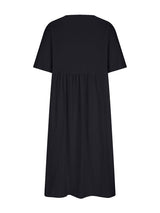 Round neck midi dress with empire waist - View 13 | Lwiis