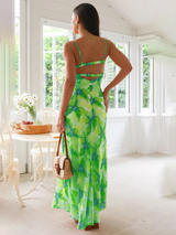 Floral print midi dress - View 9 | Lwiis
