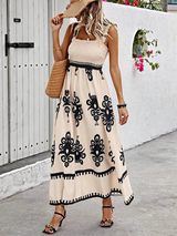 Printed Maxi Dress - View 7 | Lwiis