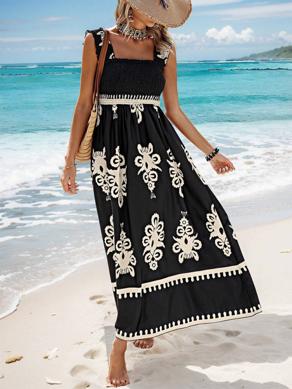 Printed Maxi Dress - View 16 | Lwiis
