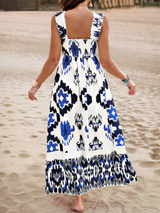 Printed Maxi Dress - View 19 | Lwiis