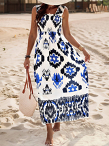 Printed Maxi Dress - View 36 | Lwiis
