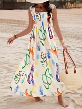 Printed Maxi Dress - View 23 | Lwiis