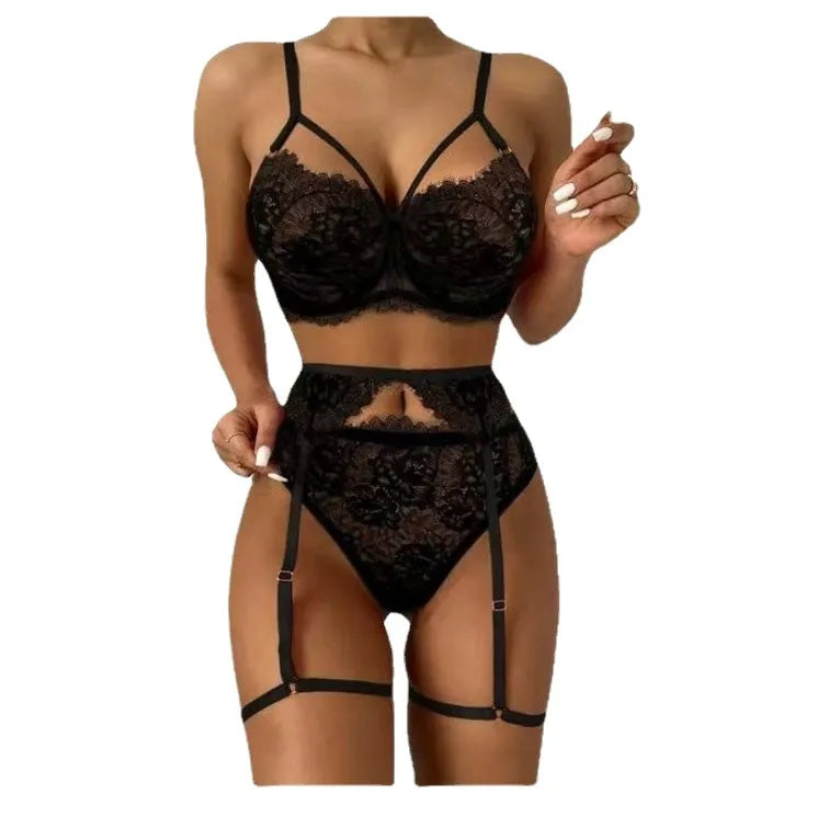 Lace Sexy Strapping Lingerie Set
