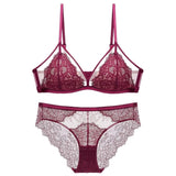 Lace Bralette and Panty Strappy Lingerie Set