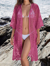 Lace kimono beach cover up - View 6 | Lwiis