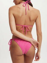 Shimmering tie side bikini set - View 9 | Lwiis