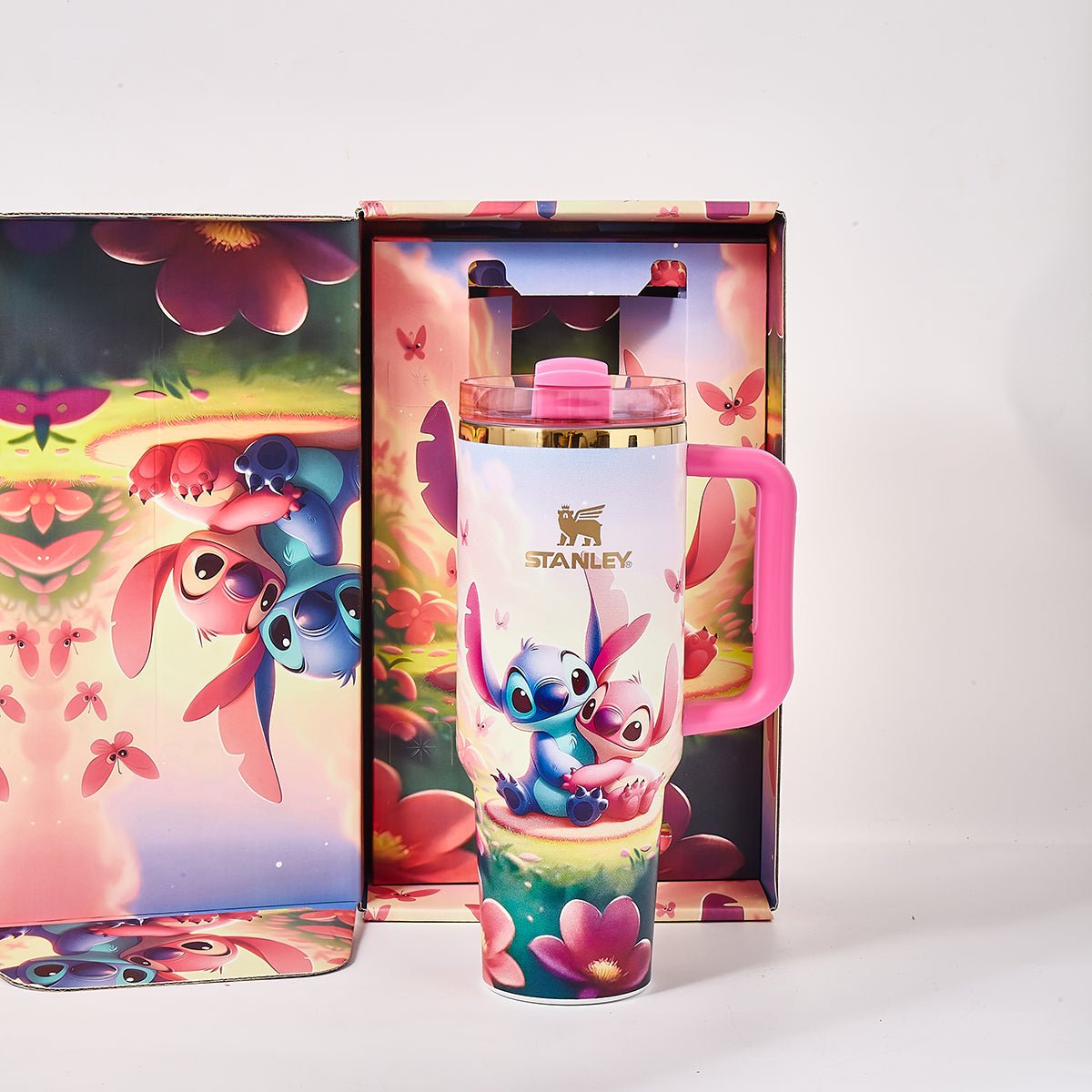 Stanley x Stitch & Angel's Love Garden Tumbler - View 7 | Lwiis
