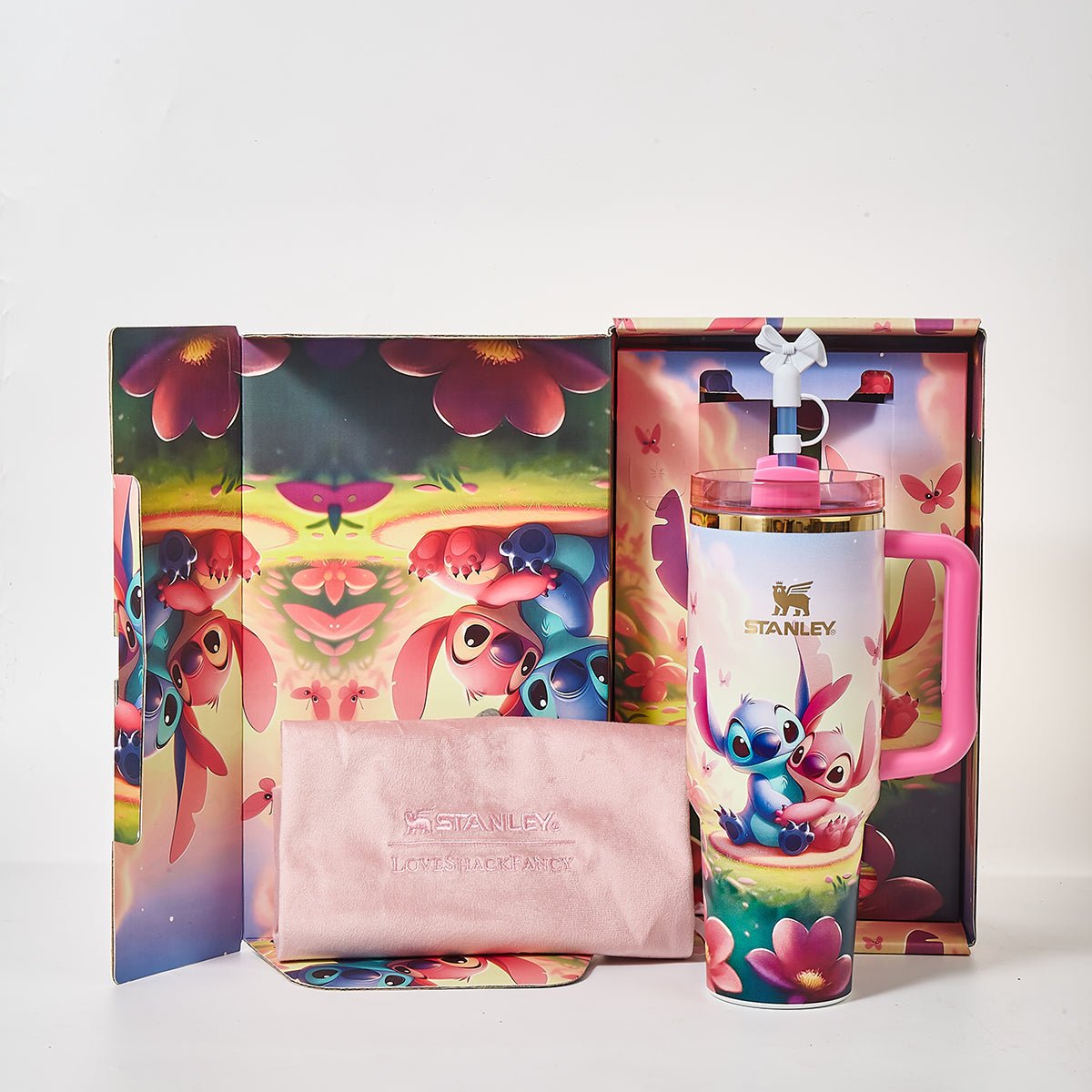 Stanley x Stitch & Angel's Love Garden Tumbler - View 8 | Lwiis